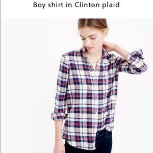 J.Crew Boy Shirt in Clinton Plaid